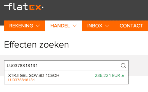 flatex uitleg stap 1