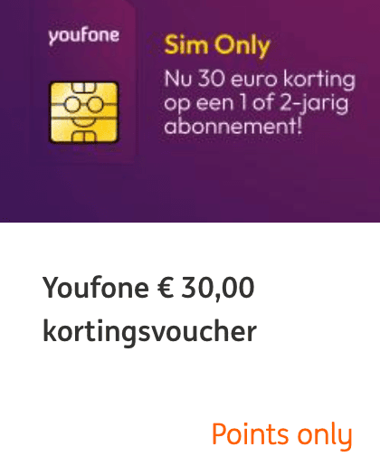 Youfone korting via ING